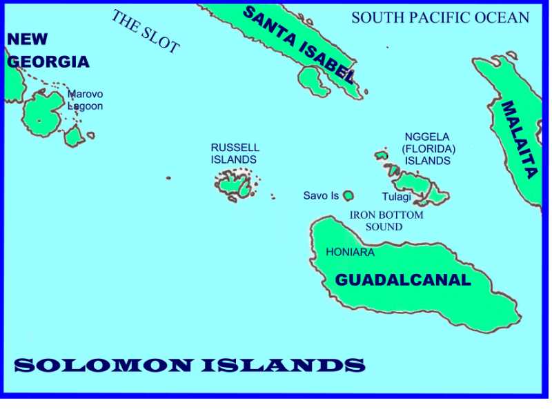 Map of Solomon Islands