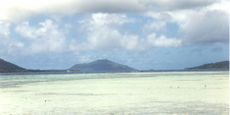 The old submarine anchorage between Dublon and Fefan Islands
