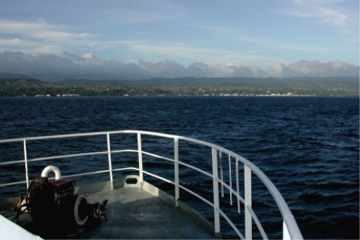 Approaching Honiara on MV Princess II