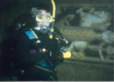 Andrew Whitehead and The Lady in its original position.