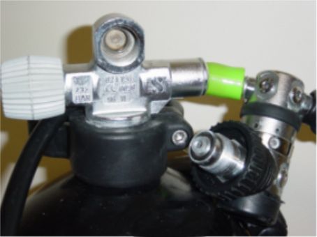 High presure DIN valve and regulator first stage.